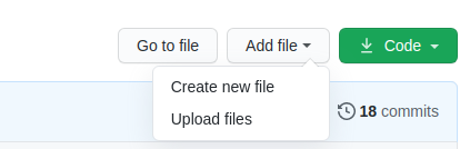 Add a new file to a repository using the the GiHub UI