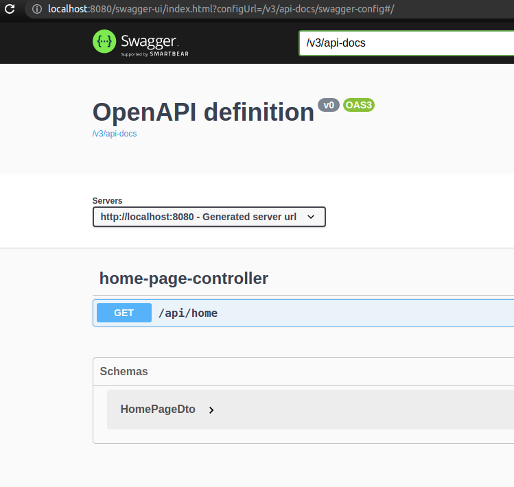 Spring Boot OpenAPI 3 documentation before applying custom configuration