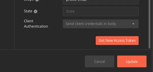 update Keycloak access token in Postman collection